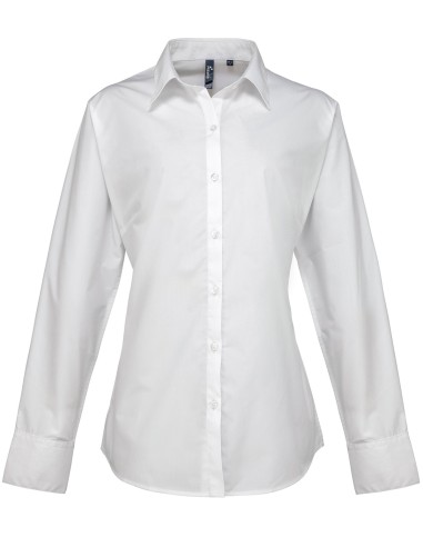 PRE-PR307-Chemise à manches longues en popeline Supreme Femme