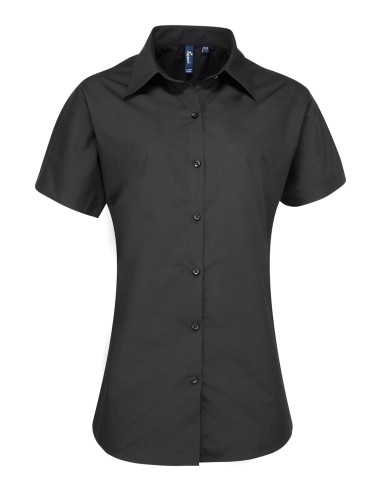 PRE-PR309-Chemise à manches courtes en popeline Supreme Femme