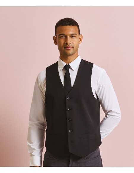 PRE-PR622-Mens Lined Polyester Waistcoat