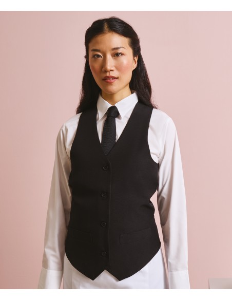 PRE-PR623-Womens Lined Polyester Waistcoat