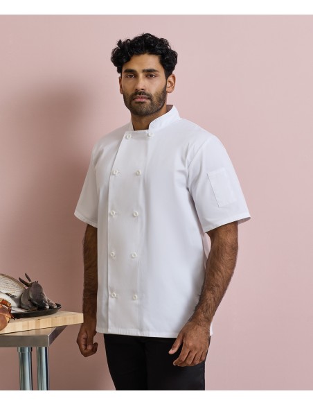 PRE-PR656-Short Sleeve Chefs Jacket