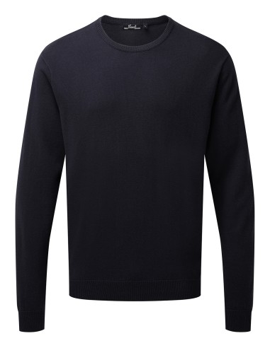 PRE-PR692-Pull ras-du-cou en coton majoritaire pour homme
