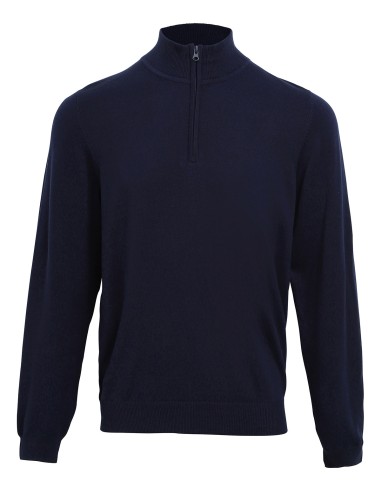 PRE-PR695-Sweat en tricot 1/4 zip