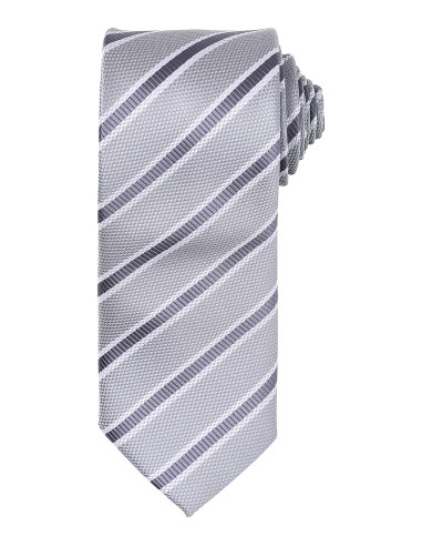 PRE-PR783-Cravate à motif rayé gauffré