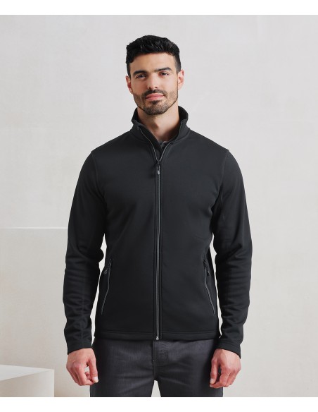 PRE-PR808-Sweat-shirt durable à fermeture zippée intégrale à teinture par filature pour hommes