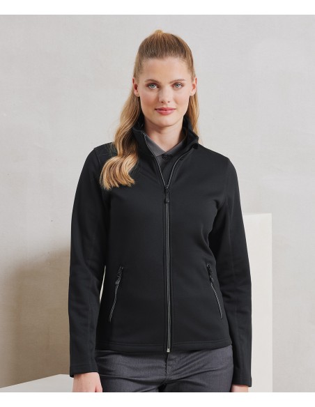 PRE-PR809-Sweat-shirt durable à fermeture zippée intégrale à teinture par filature pour femmes