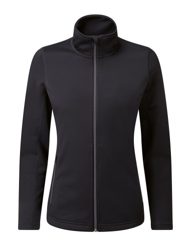 PRE-PR809-Sweat-shirt durable à fermeture zippée intégrale à teinture par filature pour femmes
