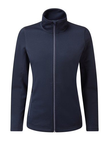 PRE-PR809-Sweat-shirt durable à fermeture zippée intégrale à teinture par filature pour femmes