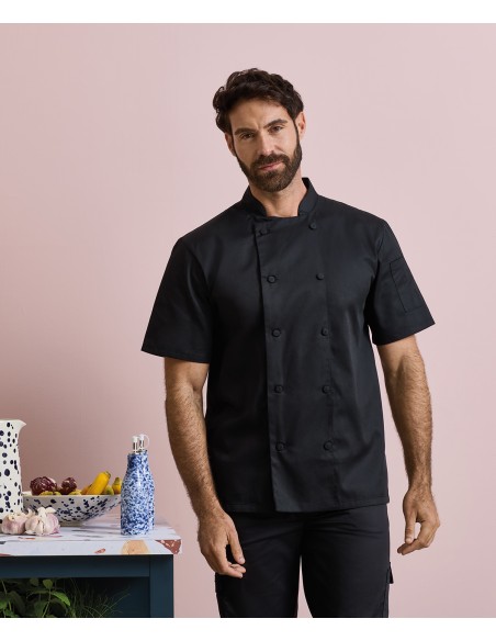 PRE-PR902-Veste de cuisinier à manches courtes Coolchecker®