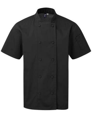PRE-PR902-Veste de cuisinier à manches courtes Coolchecker®