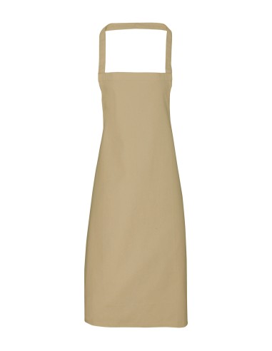 PRE-PR102-Organic Cotton Bib Apron (No Pocket)