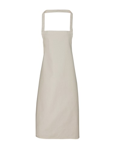 PRE-PR102-Organic Cotton Bib Apron (No Pocket)