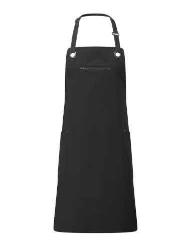 PRE-PR121-'Barley' Contrast Stitch Sustainable Bib Apron