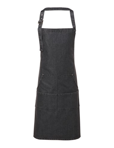 PRE-PR126-Jeans Stitch Denim Bib Apron