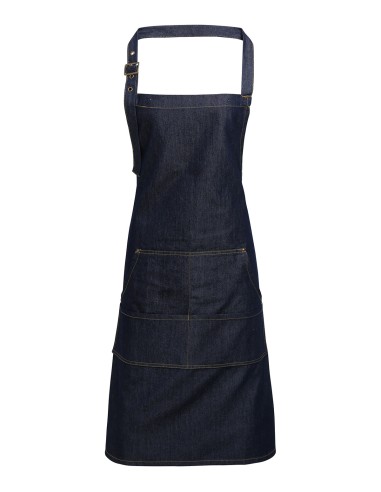 PRE-PR126-Jeans Stitch Denim Bib Apron