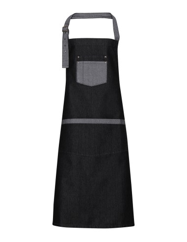 PRE-PR127-Domain Contrast Denim Bib Apron