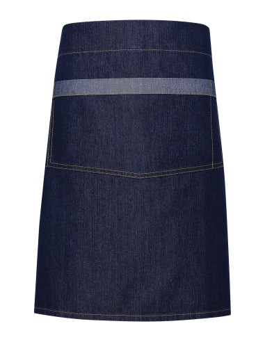 PRE-PR128-Domain Contrast Denim Waist Apron