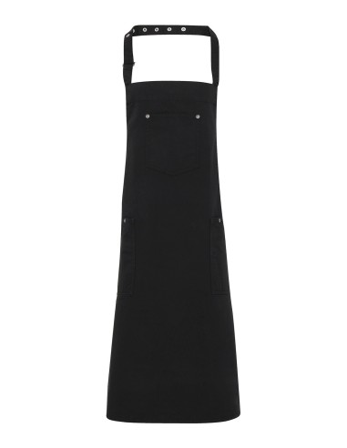 PRE-PR132-Cotton Chino Bib Apron
