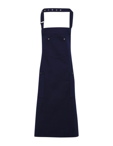 PRE-PR132-Cotton Chino Bib Apron