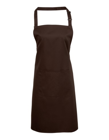 PRE-PR154-Colours Collection Bib Apron With Pocket