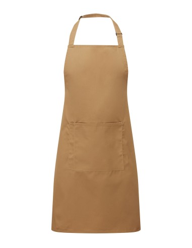 PRE-PR154-Colours Collection Bib Apron With Pocket
