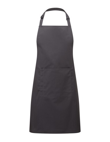 PRE-PR154-Colours Collection Bib Apron With Pocket