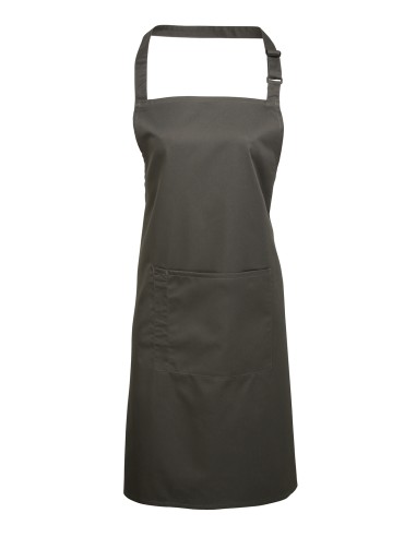 PRE-PR154-Colours Collection Bib Apron With Pocket