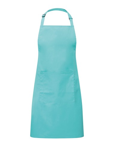 PRE-PR154-Colours Collection Bib Apron With Pocket