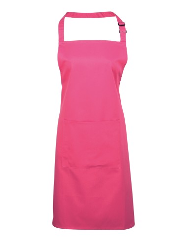 PRE-PR154-Colours Collection Bib Apron With Pocket