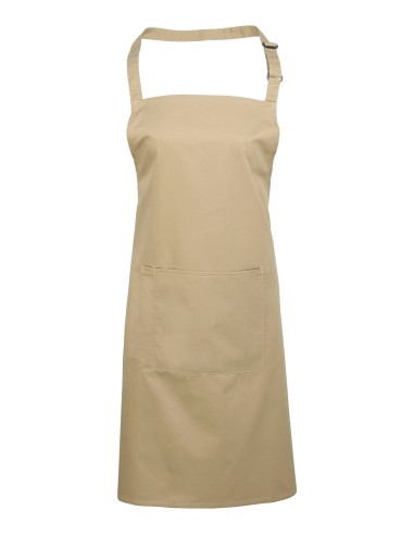 PRE-PR154-Colours Collection Bib Apron With Pocket