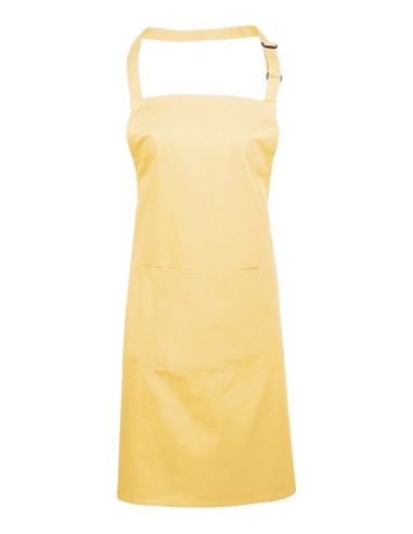 PRE-PR154-Colours Collection Bib Apron With Pocket