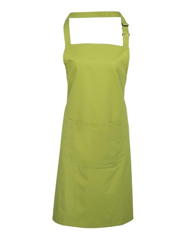 PRE-PR154-Colours Collection Bib Apron With Pocket