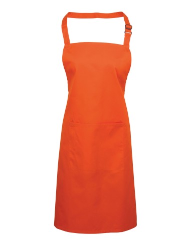 PRE-PR154-Colours Collection Bib Apron With Pocket