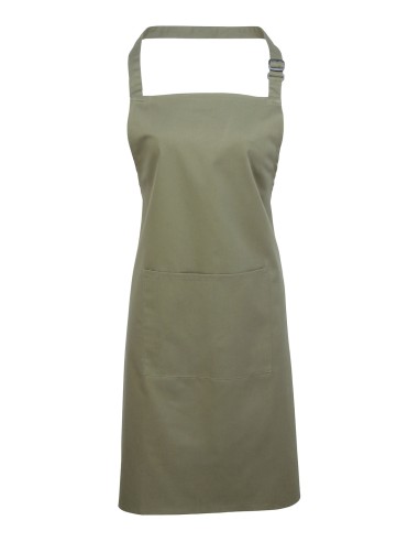 PRE-PR154-Colours Collection Bib Apron With Pocket
