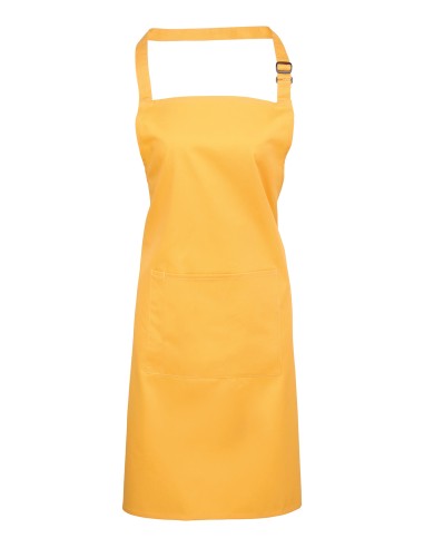 PRE-PR154-Colours Collection Bib Apron With Pocket