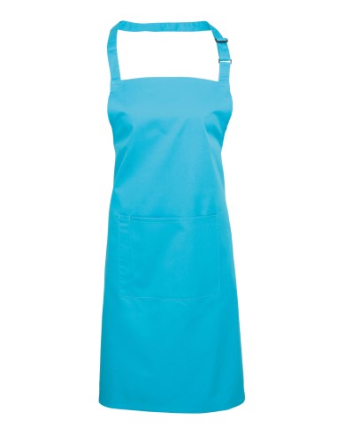PRE-PR154-Colours Collection Bib Apron With Pocket