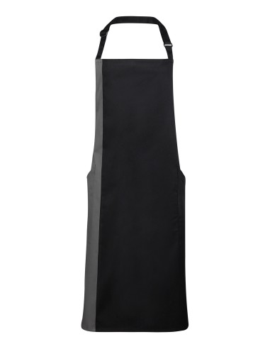 PRE-PR162-Colours Collection Contrast Bib Apron
