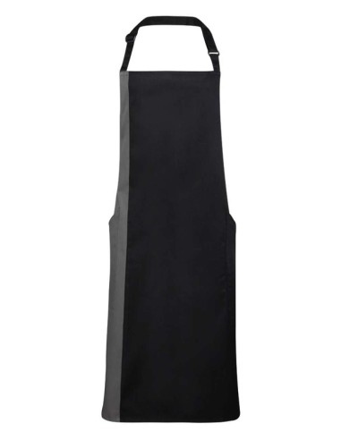 PRE-PR162-Colours Collection Contrast Bib Apron