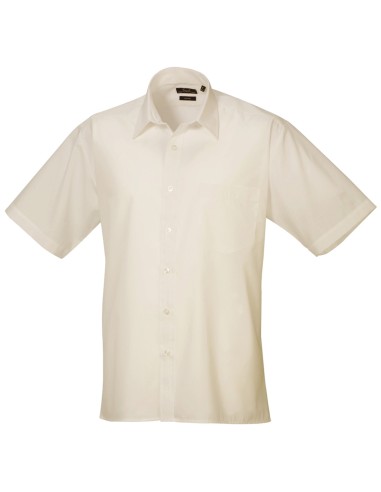 PRE-PR202-Mens Poplin Short Sleeve Shirt