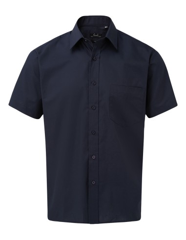 PRE-PR202-Mens Poplin Short Sleeve Shirt
