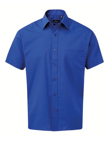 PRE-PR202-Mens Poplin Short Sleeve Shirt