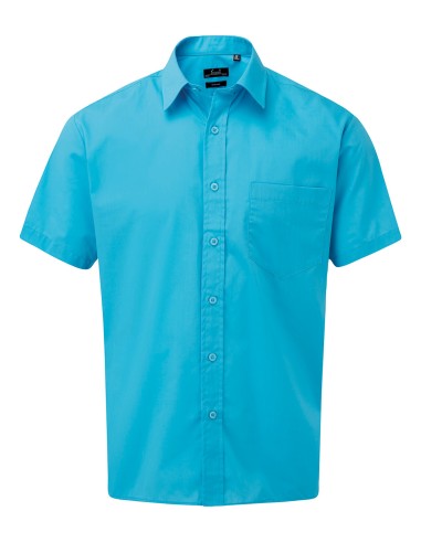 PRE-PR202-Mens Poplin Short Sleeve Shirt