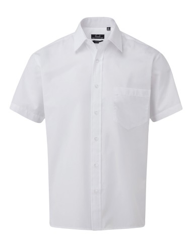 PRE-PR202-Mens Poplin Short Sleeve Shirt
