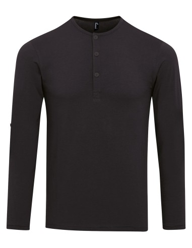 PRE-PR218-Mens Long-John Roll Sleeve Tee