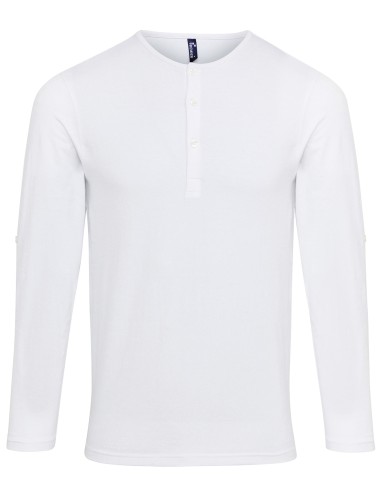 PRE-PR218-Mens Long-John Roll Sleeve Tee