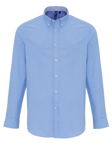 PRE-PR238-Mens Cotton Rich Oxford Stripes Shirt