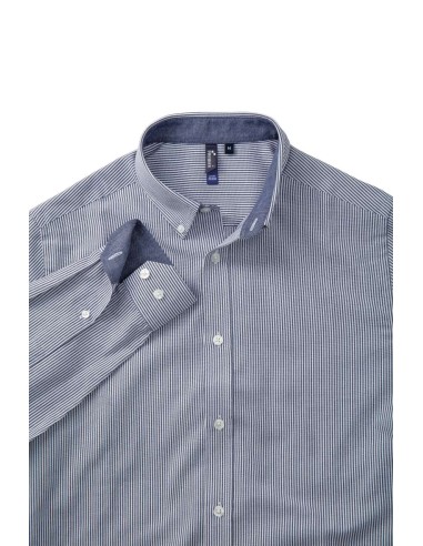 PRE-PR238-Mens Cotton Rich Oxford Stripes Shirt