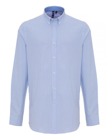 PRE-PR238-Mens Cotton Rich Oxford Stripes Shirt