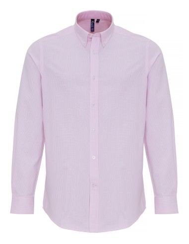 PRE-PR238-Mens Cotton Rich Oxford Stripes Shirt