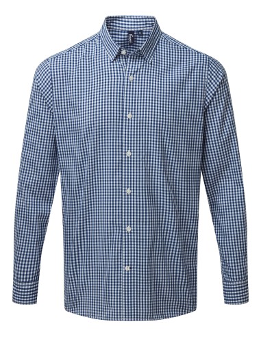 PRE-PR252-Mens Maxton Check Long Sleeve Shirt